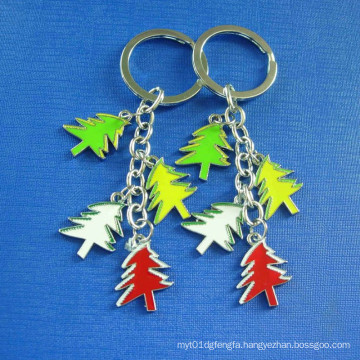 Christmas Trees Keychain with Key Ring (GZHY-KC-002)